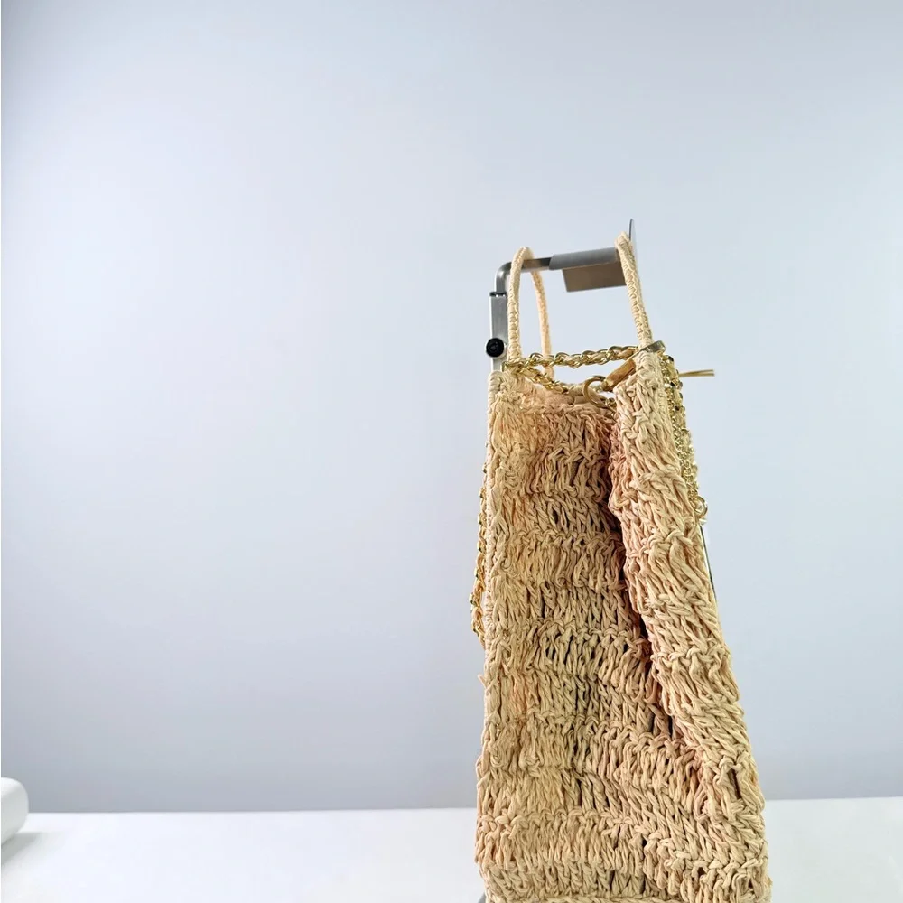 House of Harlow 1960 Beige Woven Crossbody Bag - Picture 3 of 9